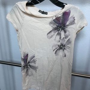 J. Crew Black and White Flower Shirt